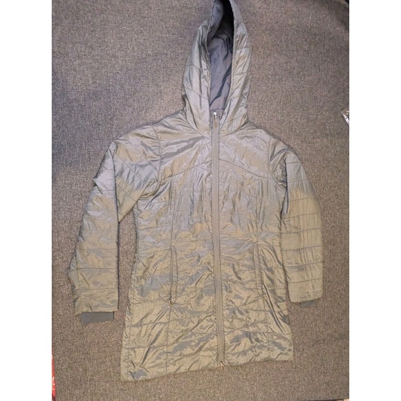 Columbia Jackets & Blazers - Columbia Omni-Heat Insulated Quilted Jacket Women's Large Silver Parka Coat